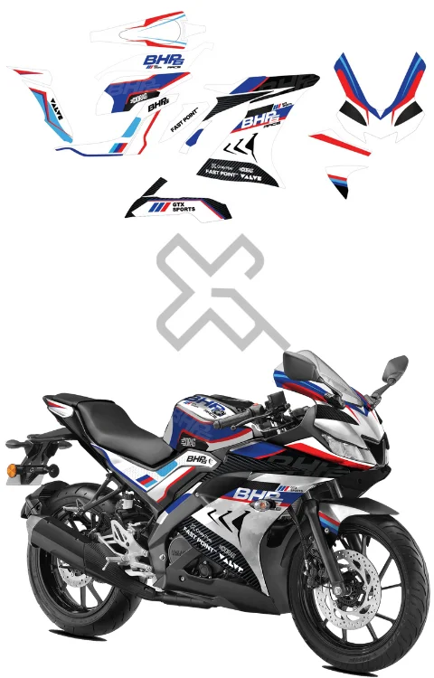 BHP6 Edition Full Body Sticker Compatible with R15S & V3 | Made In Premium Gloss Vinyl With FPF(Fade Protection Film), Water Proof, Precut Sticker, Pack Of 1 Compatible with Both Side